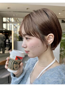 ミンクス渋谷スマートサロン(MINX shibuya smart salon) サイドシルエットが美しい、黄金比の小顔ショートヘア