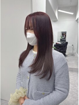 チェリーピンク 透明感カラー