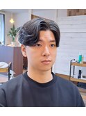 フェザーパーマ　フェザーショート　テーパーフェード