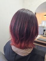 テーラヘアー 土気あすみが丘店(TELA HAIR)&nbsp;レッド×グラデーション