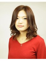毛先柔らか甘カラーリングセミディ
