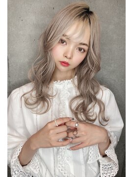 リークフー(Ree cu fuu) 大人可愛いフェザーバングにハイトーンのブランドカラー♪藤沢