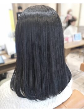 カリン 町田店(carin) 黒染めを使わない☆ダークネイビー