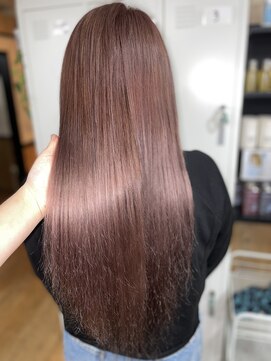 アンク クロス 関内店 【ANKHCROSS】ピンクベージュ！ロングヘア！艶カラー