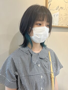 シエサロン(SHE SALON) ウルフ.インナーエメラルドグリーン