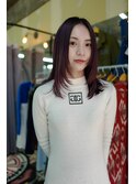 （（（蜃気楼）））ロングのレイヤースタイルとアメジスト