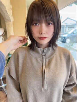 プリモ ココ 鍋島店(Primo coco.) 顔まわりレイヤー☆ナチュラルボブウルフ/姫カットレイヤー