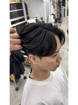 ピースバイラフトーキョウ(V by RAF Tokyo) ナチュラルセンターパート×ニュアンスパーマ 40%