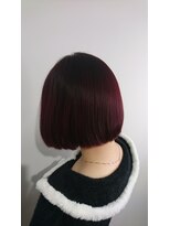 シャトン 中崎(chaton)&nbsp;レッドカラーで艶髪ミニボブ