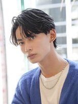 アルファ 新宿(alpha)&nbsp;サーフカール/ 刈り上げセンターパート/ブルーブラック[新宿駅]