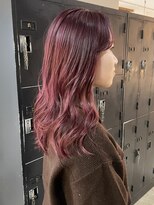 ヘアーアイストゥーレ(HAIR ICI TRE)&nbsp;ブリーチなし!艶感ピンクベージュ小顔ルーズくびれミディ