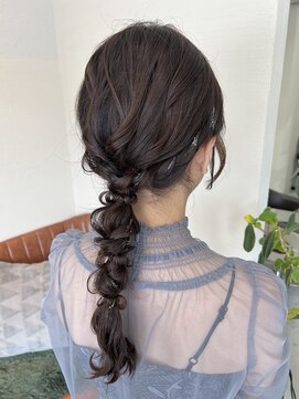 髪屋 紬 編みおろし/お呼ばれヘア