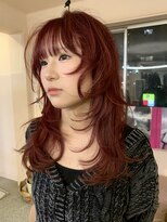 トゥーグッド(too good)&nbsp;ざくざくレイヤーにレッドカラー