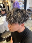 ツイストスパイラルパーマ×ハイライト