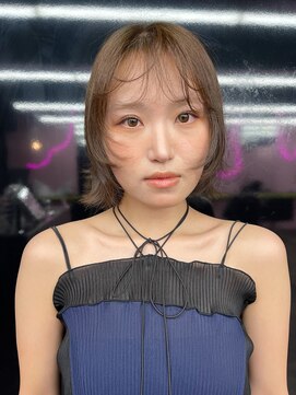 キジ(KIJI) レイヤーボブ/シースルバング/マットアッシュ/マットアッシュ