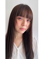 フォークロア 本店(Folk Lore)&nbsp;フェイスレイヤーと酸性ストレートの相性◎髪の質感も柔らか！