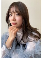 ホワイトレーベルグラ(White Label gra)&nbsp;柔らかセミロング×アッシュベージュ