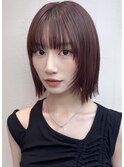 【MINX】顔周り似合わせカット＋デザインカラーベージュ_表参道