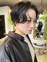 ヌード(NUDE) NUDE黒髪コンパクトショート ハンサムショート パーマショート