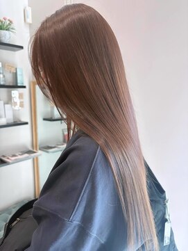 エスデザイン(es design) ブラウンベージュ【カラーと一緒に髪質改善トリートメント】