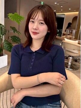 ジーナ 月島(Zina) 髪質改善*ラテグレージュワンホンレイヤーロブ*美髪【Zina月島】