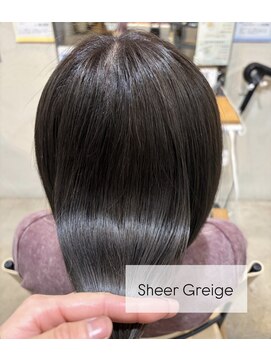ティーズピーク(ty s peak) 【cut+color+treatment】切りっぱなしボブ×シアーグレージュ