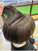 『白髪ぼかし』おしゃれ染めで作る髪質改善グレージュボブ
