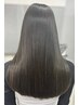 【扱いやすいサラ艶髪に】 カット＋縮毛矯正＋最高級トリートメント