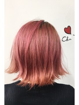 ノラ シンディ(NORA CYNDY) ショートピンクグラデーションカラー☆