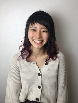 キャラ 池袋本店(CHARA) ビビッドピンクアシメバング【キャラ池袋/chara池袋/池袋東口】