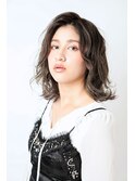 西梅田/ボブ/グレーベージュ/白髪ぼかし【Attirer飯田裕之】