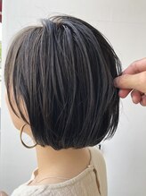 シエル(Ciel by Natural) ミニボブ×アッシュグレージュ☆  藤田hair　シンプルショート