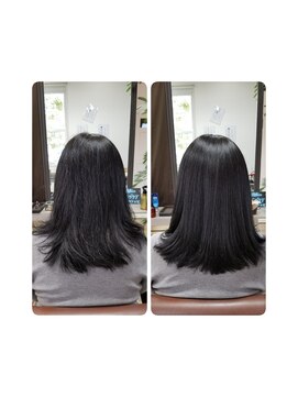 ルーミールーム(RoomieRoom) アッシュブラック/髪質改善/ツヤ髪ロング/透明感/白髪染め