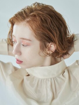 パム 恵比寿(PAM.) ハニーグレージュくせ毛風パーマフレンチボブ[恵比寿/渋谷]