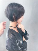 前下がりショートボブ