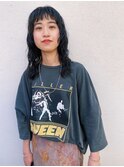 美髪くせ毛風カールデジタルパーマダークアッシュ大人美人