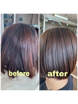 ヘアーアンドメイク カズヨ(Hair&Make CAZUYO) ショートボブ