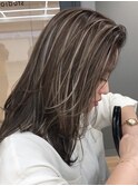 ハイライトショートヘアダブルカラーイルミナカラーオージュア