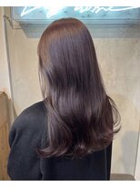 エル バイ ホーム(L by HOME)&nbsp;ブリーチなし！艶感たっぷりラベンダーピンクカラー