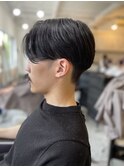 MEN’S HAIR アッシュブラック束感カルマパーマ