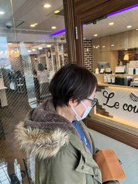 ロク 白楽(rocu) 前髪/マチルダボブ/ピンクベージュインナー/グレージュ[白楽駅]