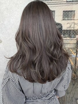 アンドレイ 表参道(andrey) [ANDREY]グレーベージュ/レイヤーロング/前髪パーマ黒髪カタログ