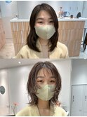 tas似合わせカット before&after 【ウルフレイヤーパーマ】