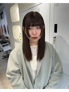 ジーナ 難波(Zina) ブリーチなし大人っぽチョコレートカラー