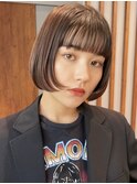 マッシュボブ ミニボブ 顔周りカット 前上がりボブ 20代30代