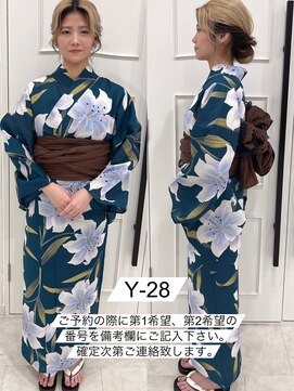 プティクローシェ バイ クオーレ(petite cloche by CUORE) 浴衣一式レンタル 浴衣番号 Y-28