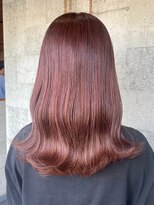 ミルヘアデザイン(mil hair design)&nbsp;ダブルカラーピンクベージュベージュカラーケアブリーチレイヤー