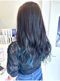◆インナーカラー◆エメラルドグリーン