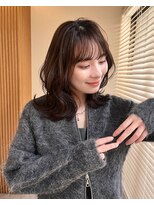 ロンドプロフィール 浦和(Lond profil)&nbsp;くびれ顔まわりレイヤー外ハネ韓国風ヘア