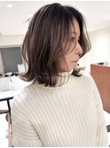 ハイライトバレイヤージュダブルカラーケアブリーチ20代30代